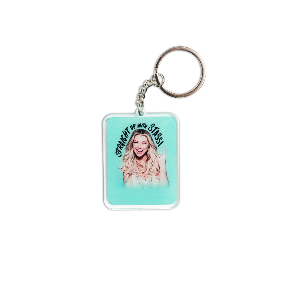 Straight Up With Stassi Keychain